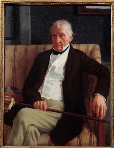 कलाकार के दादा हिलारे डेगास (1770 - 1858) का पोर्ट्रेट। एडगर डेगास द्वारा पेंटिंग (1834-1917) द्वारा एडगर डीगास