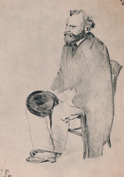 मैनटेड सीट का चित्रांकन, c.1865, 1946। द्वारा एडगर डीगास