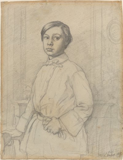 रेने डे गैस [रेक्टो], 1855। द्वारा एडगर डीगास