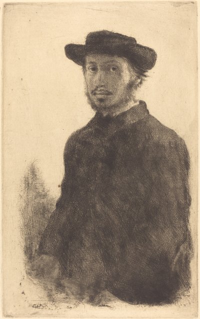 सेल्फ-पोर्ट्रेट एडगर डेगास, स्वयं द्वारा, 1857। द्वारा एडगर डीगास