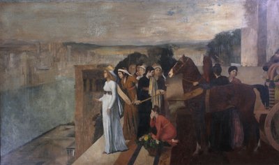 सेमीरामिस बिल्डिंग बेबीलोन, 1861 द्वारा एडगर डीगास