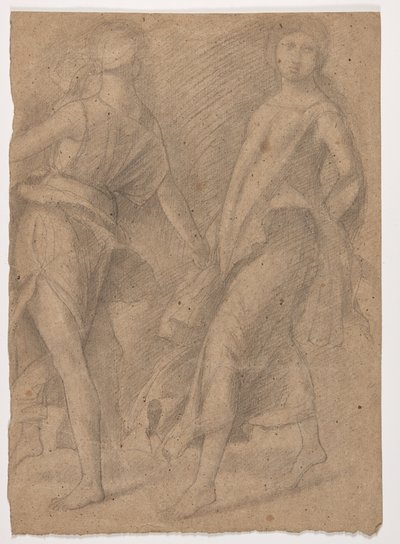 एंड्रिया मेन्टेगना, "परनासस" के बाद का अध्ययन, c.1854-56 द्वारा एडगर डीगास