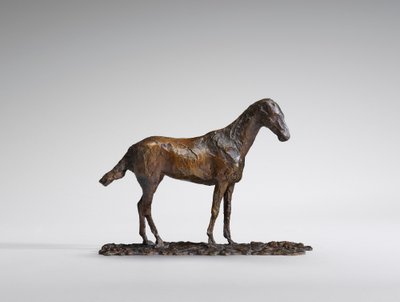मस्टैंग का अध्ययन, 1860 का मूल मोम, 1921 तक ढाला गया। द्वारा एडगर डीगास