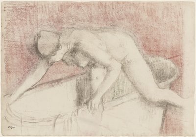 स्नान (चाक और पेस्टल ड्राइंग) द्वारा Edgar Degas
