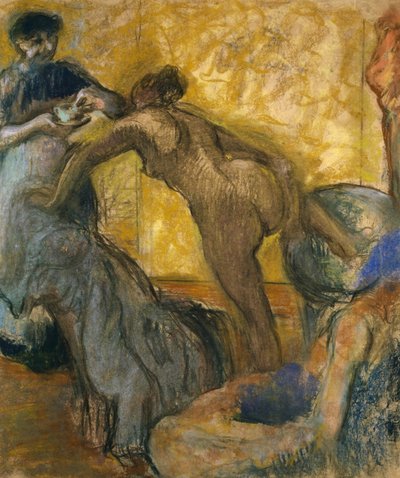 द कप ऑफ हॉट चॉकलेट, 1900-5 द्वारा Edgar Degas