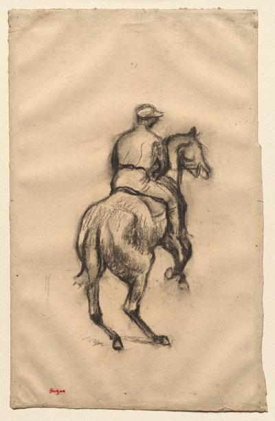 द जॉकी, सी। 1885-1900। द्वारा एडगर डीगास
