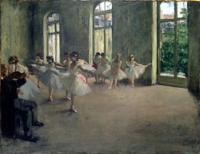 रिहर्सल, c.1873-78 द्वारा Edgar Degas