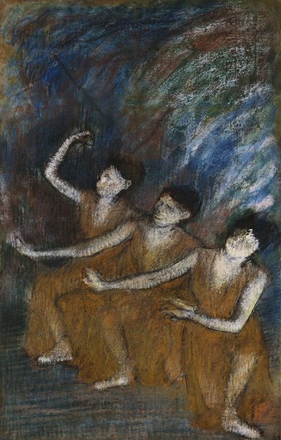 तीन नर्तक, c.1895-98 द्वारा एडगर डीगास