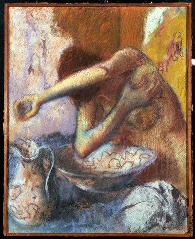 महिला अपने शौचालय में, c.1887 द्वारा एडगर डीगास
