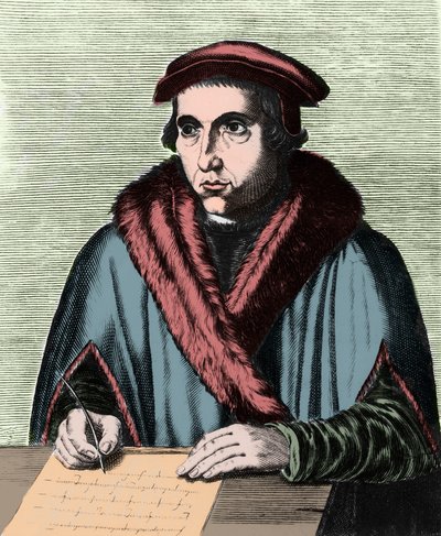जुआन लुइस विवे, स्पेनिश मानवतावादी और दार्शनिक (1492-1540) का चित्र द्वारा एडमे डी बुलोन्इस