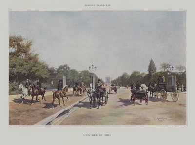 लेन्ट्री डु बोइस (बोइस डी बोलोग्ने के लिए प्रवेश) द्वारा Edmond Georges Grandjean
