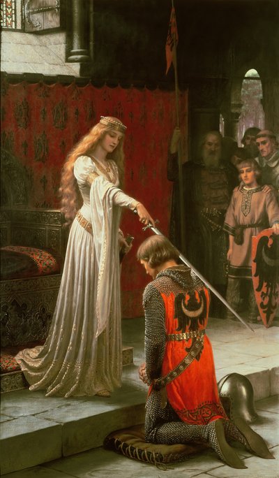 द एकोलेड, 1901 द्वारा Edmund Blair Leighton