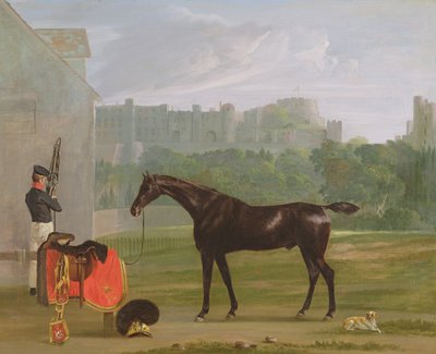 विंडसर में गार्ड हाउस के बाहर द्वारा Edmund Bristow