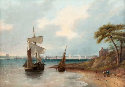 पूर्व से डंडी, c.1830 (कैनवास पर तेल) द्वारा एडमंड थॉर्नटन क्रॉफर्ड