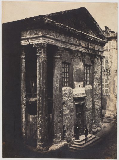 फ़ाकडे, ऑगस्टस का मंदिर और लिविया, विएने, 1851। द्वारा एडवर्ड बाल्डस