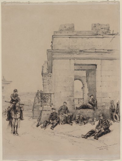 सैनिक विश्राम, 1878। द्वारा जीन बैप्टिस्ट एडौर्ड डिटेल