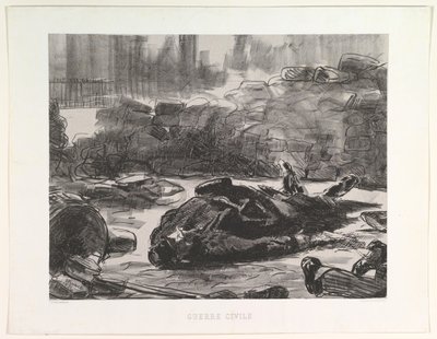 सिविल युद्ध गृह युद्ध, 1871-73, 1874 प्रकाशित हुआ। द्वारा एडोर्ड मैनेट
