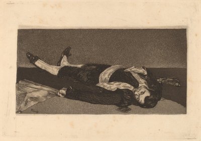 डेड टोरेडोर बुलफाइटर डेथ, 1868। द्वारा एडोर्ड मैनेट