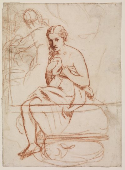 ला टॉयलेट, 1860 (कागज पर चाक) (5838672 का रेक्टो) द्वारा एडोर्ड मैनेट