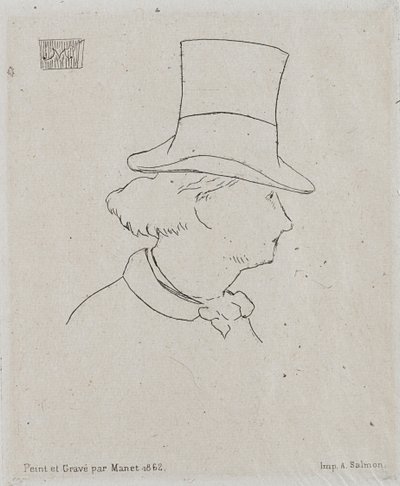 चार्ल्स बॉडेलेयर का पोर्ट्रेट 1821-1867। द्वारा एडोर्ड मैनेट
