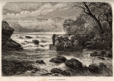 ला ट्रैवर्सी पार ले बेक डे ला रिविएर मेसाकांचा (बास पेरू), ई.रिउ द्वारा उकेरा गया है, जो 1862 से 1863 तक, "" में प्रकाशित पॉल मार्कोय द्वारा पहाड़ों, हुआरांकाल्क्वी की घाटी और पजोनल के क्षेत्रों में यात्रा का चित्रण करता है। ले टूर डू मोंडे ”” 18 द्वारा एडौर्ड रिउ