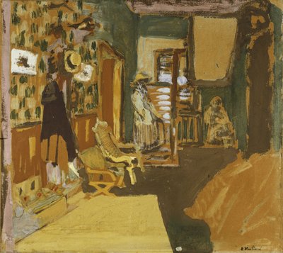 दालान में Mme Hessel, c.1909 द्वारा एडोर्ड वुइलार्ड