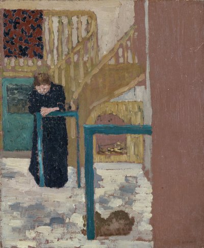 1893-94 में एक सेट डिज़ाइनर स्टूडियो में Mme Vuillard द्वारा एडोर्ड वुइलार्ड