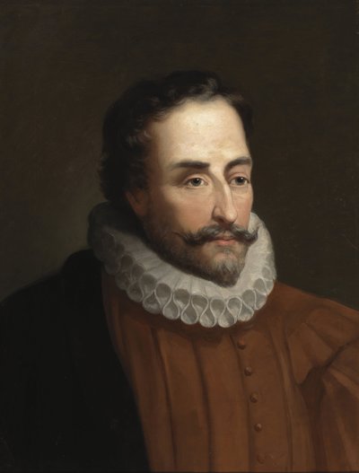 पोर्ट्रेट डी मिगुएल डे सर्वेंट्स (1547-1616), कवि और नाटककार एस्पाग्नोल - अकादमिक कला: बालाका वाई ओरेजस-कैनसेको, एडुआर्डो (1840-1914), सीए 1877 द्वारा मिगुएल डे सर्वेंट्स सावेद्रा (1547-1615) का पोर्ट्रेट। कैनवास पर तेल , 58x46. रॉयल एकेडमी ऑफ हिस्ट्री, एम द्वारा एडुआर्डो Balaca y Canseco