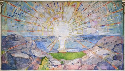 सूरज। 1911-1916 द्वारा Edvard Munch