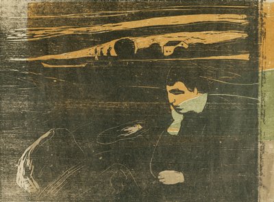 इवनिंग, मेलानचोली: ऑन द बीच; शाम की उदासी: समुद्र तट पर (SCH। 144 B II) द्वारा एडवर्ड चबाना