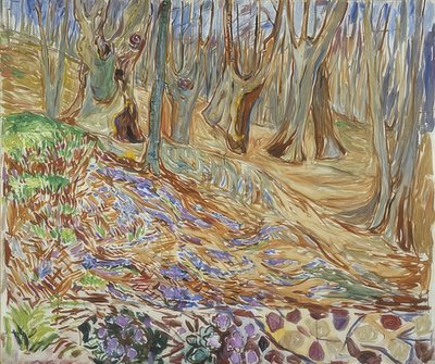 एल्म वन में वसंत। 1923 के आसपास द्वारा Edvard Munch
