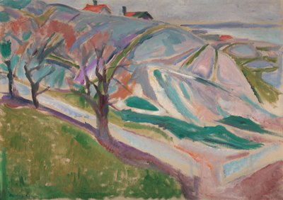लैंडस्केप, क्रैगरो, 1912 द्वारा एडवर्ड चबाना