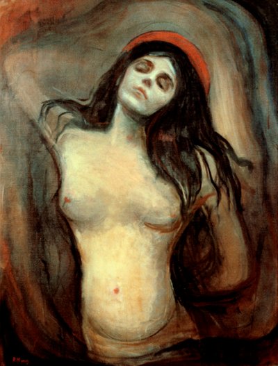मैडोना, 1894-1895 द्वारा Edvard Munch