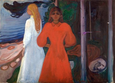 लाल और सफ़ेद द्वारा Edvard Munch
