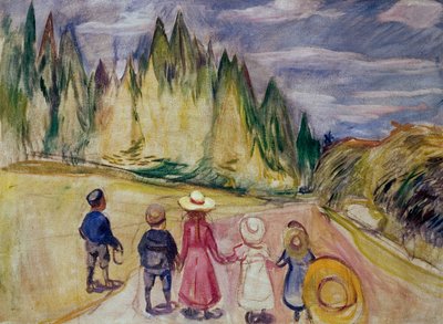 द फेयरीटेल फ़ॉरेस्ट द्वारा Edvard Munch