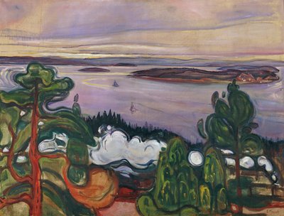 ट्रेन का धुआं द्वारा Edvard Munch