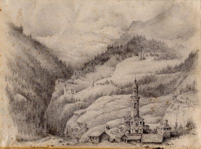 Tiefencastel, स्विट्जरलैंड, 1899 द्वारा एडवर्ड एड्रियन विल्सन