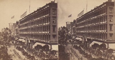 सिटी हॉल, 1860 के लिए दूतावास मेट्रोपॉलिटन छोड़ देता है। द्वारा एडवर्ड एंथोनी