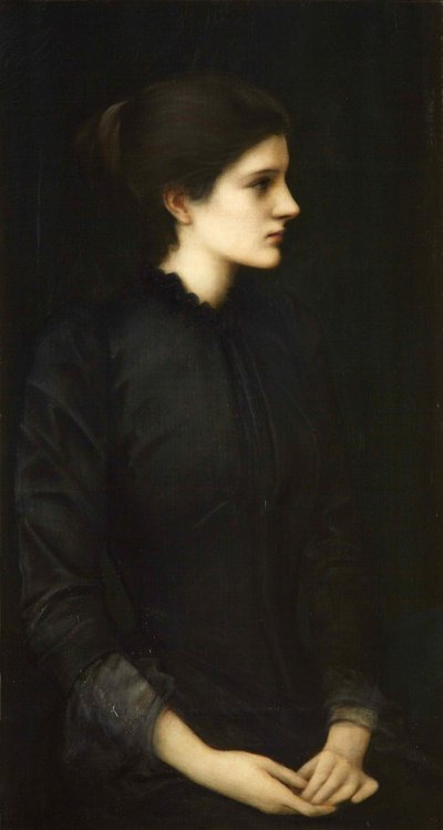 एमी गैस्केल का पोर्ट्रेट, 1893। द्वारा Edward Burne Jones