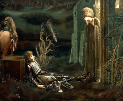 1896 में चैपल ऑफ़ द होली ग्रिल में सर लैंसलॉट का सपना द्वारा Edward Burne Jones