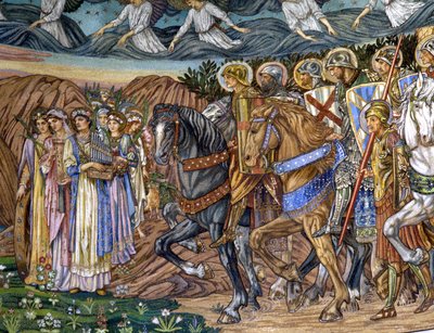 वर्जिन और पवित्र शहीद, 1880 -90 s (मोज़ेक) द्वारा Edward Burne Jones