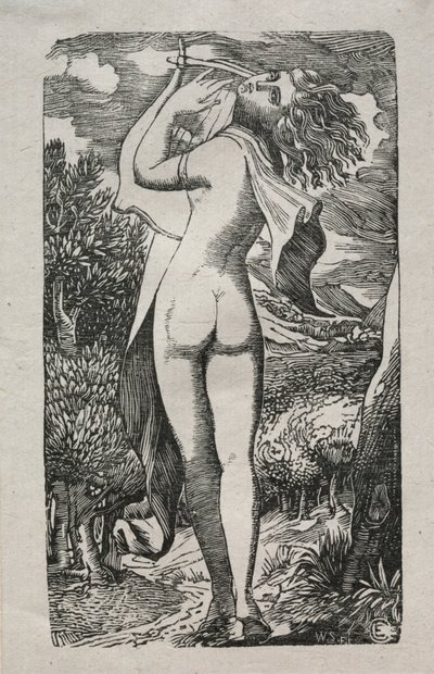 बैचेनी या द प्लेयर ऑन द लियर, 1829। द्वारा एडवर्ड कैलवर्ट