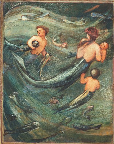 डीप में Mermaids, 1882 द्वारा एडवर्ड बर्न जोन्स