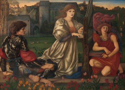 द लव सॉन्ग, 1868-77। द्वारा Edward Burne Jones