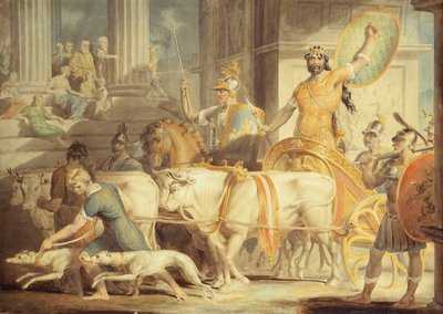 लाइकर्जस एंटरिंग एथेंस; और येस एथेंस के दृष्टिकोण, द्वारा एडवर्ड डेस