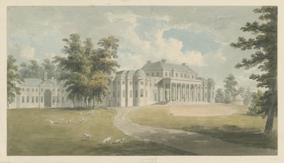 Shugborough हॉल: पानी के रंग पेंटिंग, एन डी [ देर से 18 प्रतिशत] द्वारा एडवर्ड डेस