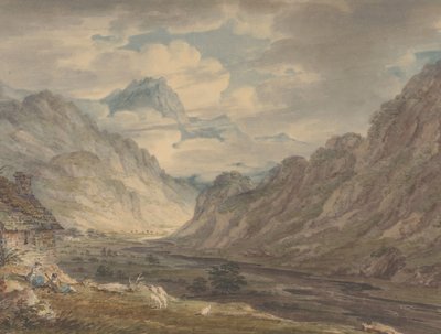 गेट्सगर्थ फार्म, गेट्सगर्थडेल, लेक डिस्ट्रिक्ट, 1789-1804 से ऑनिस्टर पास। द्वारा एडवर्ड डेस