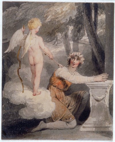 यूथ क्राउन विथ रोज़ेज़, c1780-1848 द्वारा एडवर्ड फ्रांसिस बर्नी