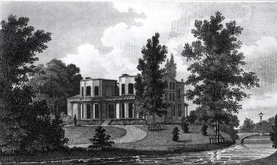 मेर्टन में लॉर्ड नेल्सन विला, 1806 प्रकाशित द्वारा एडवर्ड जिफ़र्ड