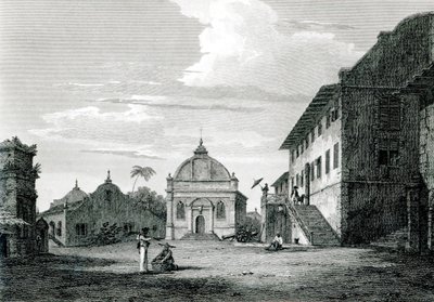 जॉर्ज कुके द्वारा उत्कीर्ण मलक्का में गवर्नमेंट हाउस द्वारा एडवर्ड हॉक लॉकर